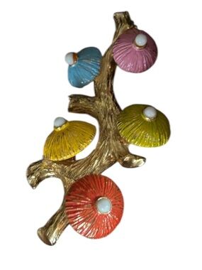 Vintage CASTLECLIFF Floral Brooch